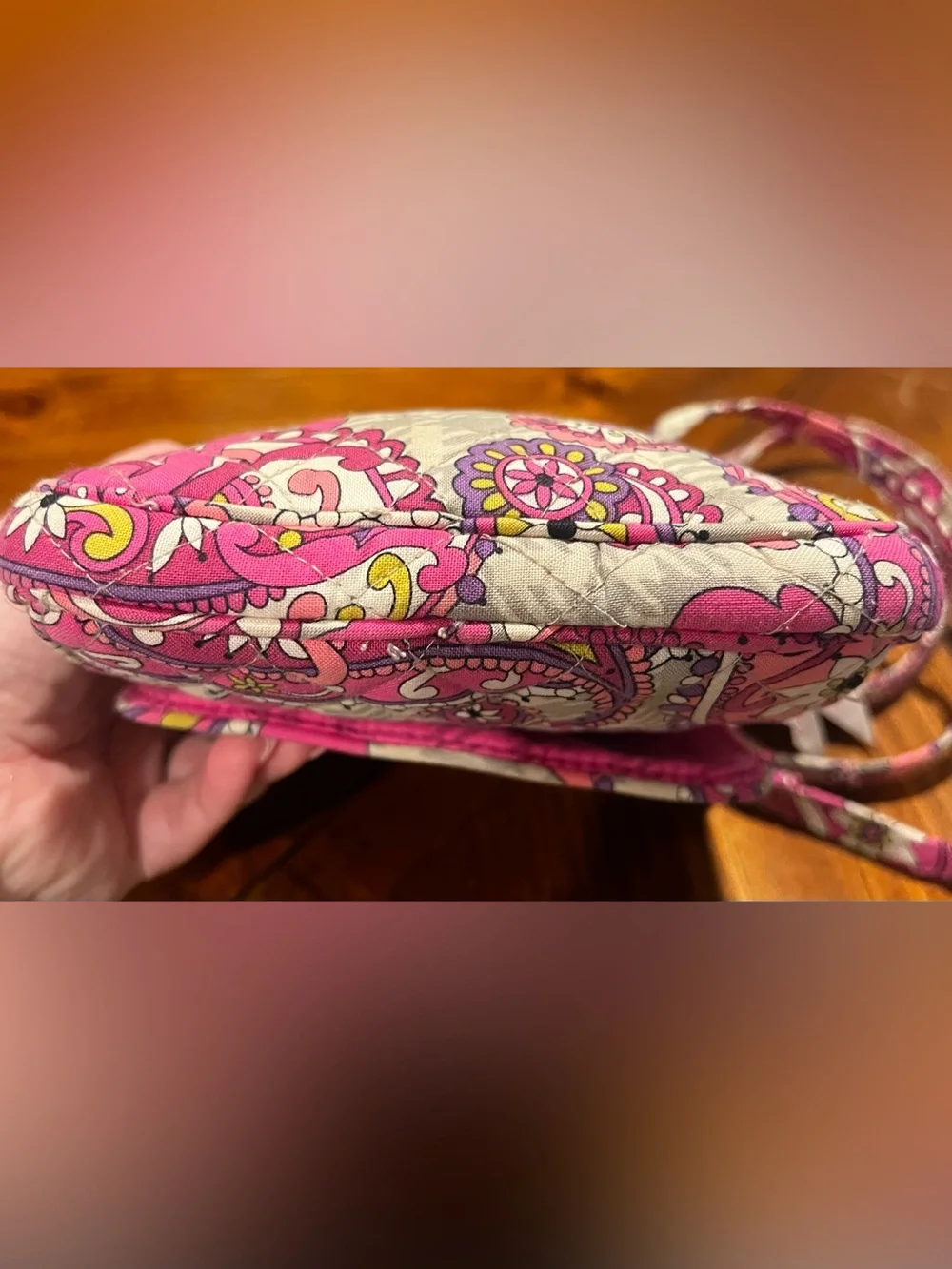 Vera Bradley Mini Hipster Crossbody Bag Retired Pattern Paisley Meets Plaid